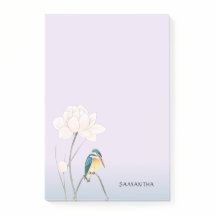 Monogram  Lotus Post-it® 4 x 6