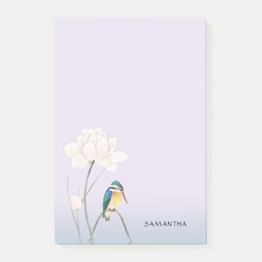 Monogram  Lotus Post-it® 4 x 6 Notes (Voorkant)