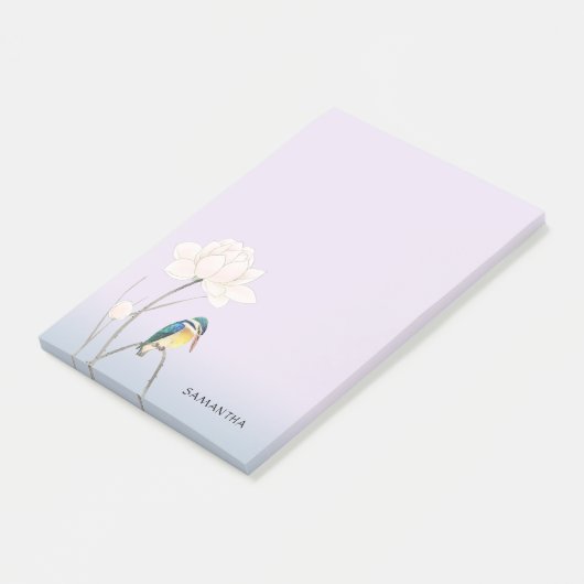 Monogram Lotus Post-it® 4 x 6 Post-it® Notes (Schuin)