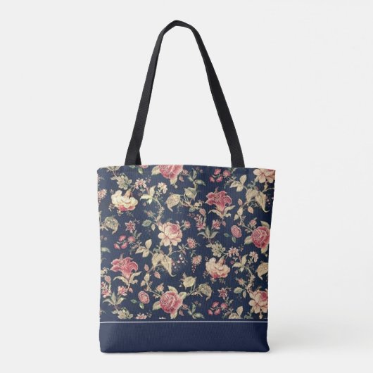 Monogram lovely Floral Shower | Canvas tas (Achterkant)