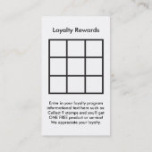 monogram loyaliteitsbeloningskaart klantenkaartje (Achterkant)