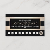 Monogram Loyalty 10 Punch Gold en Black Stripe (Voorkant)