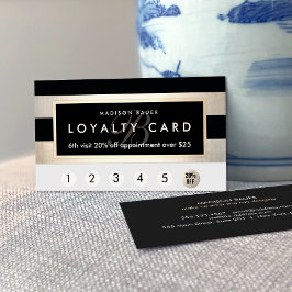 Monogram Loyalty 6 Punch Gold en Black Stripe