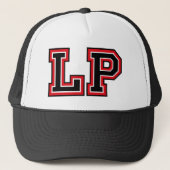 Monogram "LP" in hoofdletters Trucker Pet (Voorkant)
