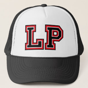Monogram "LP" in hoofdletters Trucker Pet