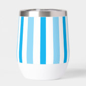 Monogram luchtblauw en witte cabana strepen (Achterkant)