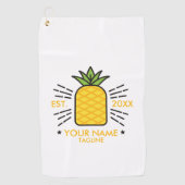 monogram luifmeelvruchtenananas golfhanddoek (Voorkant)
