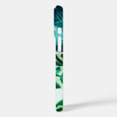 Monogram luipaard dierenprint groen blauwgroen gee Case-Mate iPhone case (Achterkant / Links)