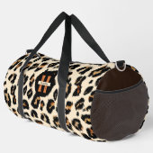 Monogram luipaard huidpatroon, moderne dierlijke s plunjezak (Rechterhoek)