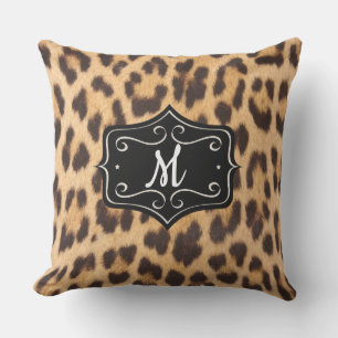 Monogram Luipaardprint Kussen 50X50 Buitengebruik