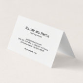 Monogram | Lux Black Marmer Visitekaartje (Achterkant)