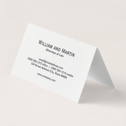 Monogram | Lux Black Marmer Visitekaartje (Achterkant)