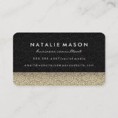 Monogram Lux Goud Swirl Visitekaartje (Achterkant)