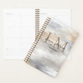 Monogram Luxe Aesthetic Metallic Planner (Display)