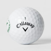 Monogram Luxe Golf Royal Crown Stars Groen Golfballen (Logo)