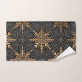 Monogram Luxe gouden mandala Patroon Bad Handdoek (Handdoek)