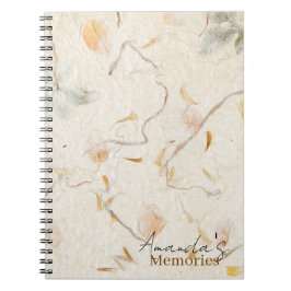 Monogram luxe letters mulberry papier Herinneringe Notitieboek