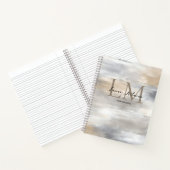 Monogram Luxe Metallic Afwerking Notitieboek (Binnen)