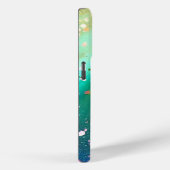 Monogram luxueuze glitter regenboog Case-Mate iPhone case (Achterkant / Rechts)