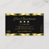 Monogram Luxuric Gold Black Sparging Diamonds Visitekaartje (Achterkant)