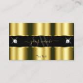 Monogram Luxuric Gold Black Sparging Diamonds Visitekaartje (Voorkant)
