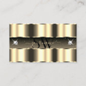 Monogram Luxuric Gold Black Sparging Diamonds Visitekaartje (Voorkant)