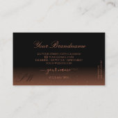 Monogram Luxury Black en Reddish Sparkingjuwelen Visitekaartje (Achterkant)