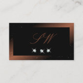 Monogram Luxury Black en Reddish Sparkingjuwelen Visitekaartje (Voorkant)