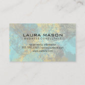 Monogram Luxury Gold | Artistic Texture Paint Visitekaartje (Achterkant)