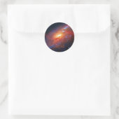 Monogram, M106 Spiral Galaxy, Canes Venatici Ronde Sticker (Tas)