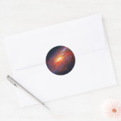Monogram, M106 Spiral Galaxy, Canes Venatici Ronde Sticker (Envelop)