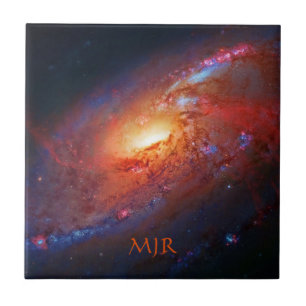 Monogram, M106 Spiral Galaxy, Canes Venatici Tegeltje