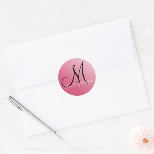 Monogram M aanpasbaar zegel (Envelop)