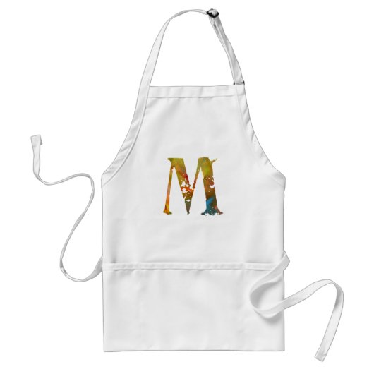 Monogram - M - Apron Standaard Schort (Voorkant)