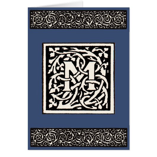 Monogram M Art Nouveau Letter (Voorkant)