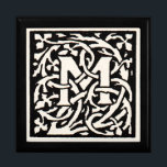 Monogram M Art Nouveau Letter Cadeaudoosje<br><div class="desc">Art nouveau Letters - Monogrammen van de Beweging Kunst & Kunsten Deze letter M is een prachtig Mugged monogram M, gemaakt in 1901, en gepubliceerd in een set boeken. Het monogram M wordt omringd door een prachtig, met de hand getekend wijnstokpatroon, zeer sterk in de stijl van de kunstnieuwe bloemen...</div>