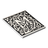  Monogram M Art Nouveau Letter Notitieblok (Schuin)