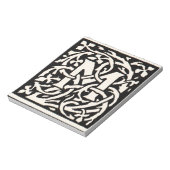  Monogram M Art Nouveau Letter Notitieblok (Linkerzijde)