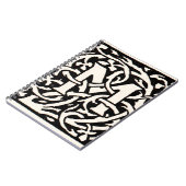 Monogram M Art Nouveau Letter Notitieboek (Linkerzijde)