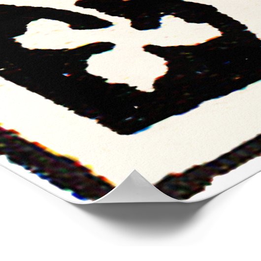  Monogram M Art Nouveau Letter Poster (Hoek)