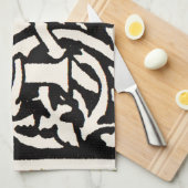 Monogram M Art Nouveau Letter Theedoek (Quarter Fold)