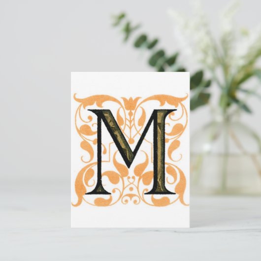 Monogram M Briefkaart (Staand voorkant)