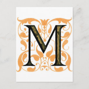 Monogram M Briefkaart