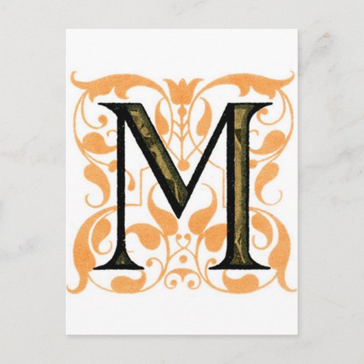 Monogram M Briefkaart (Voorkant)
