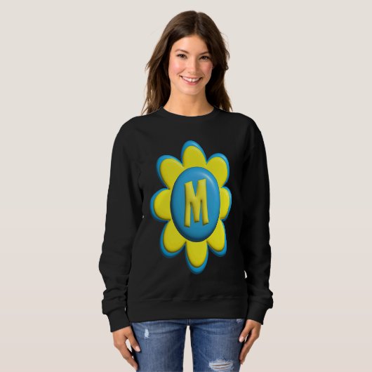 Monogram M  Colorful Flower Trui (Voorkant volledig)