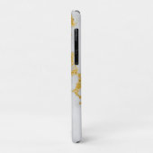 Monogram M Elegant Wit & Goud Marmeren Patroon Case-Mate iPhone Case (Achterkant/links)