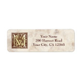 monogram M Etiket (Voorkant)