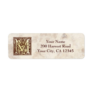 monogram M Etiket