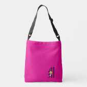 Monogram M Floral Hot Pink Crossbody Tas (Achterkant)