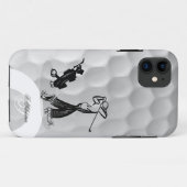 Monogram M Golfer Golf Ball Iphone 5 Hoesje (Achterkant (horizontaal))